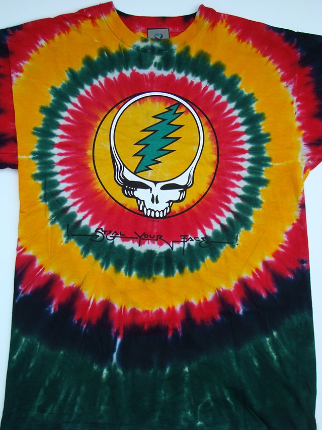 Rasta Steal Your Face Tie Dye T-shirt | Sunshine Octopus